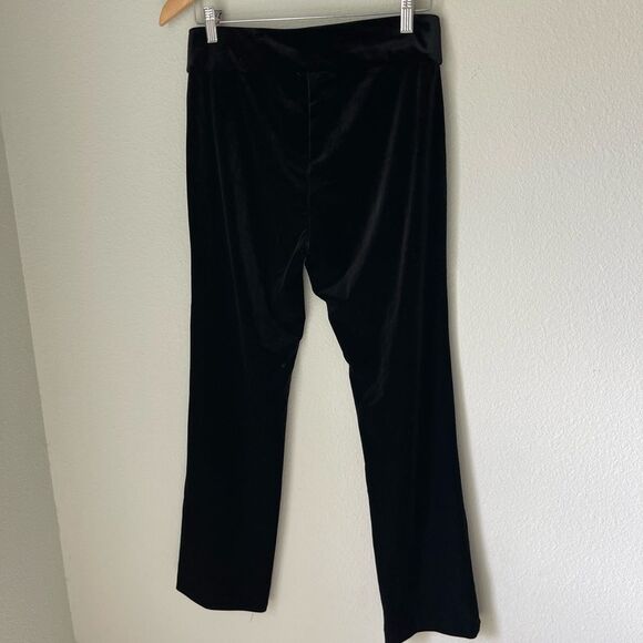 Krazy Larry Long Velvet Pull-On Pants in Black Velvet - Picture 5 of 7